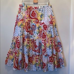 Napa Valley broom corn skirt sz 18